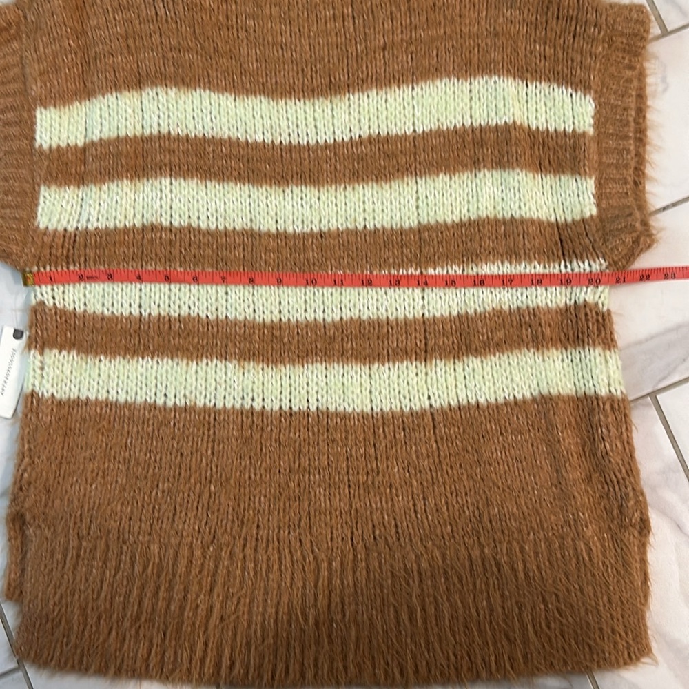 Pilcro Striped Tan Women's Sweater - Picture 4 of 5
